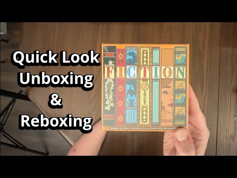 Fiction - Party Word Game - Quick Look Unboxing & Reboxing - What's in the Box?
