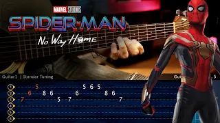 Spider-Man No Way Home (Spider-Verse Theme) |  Guitar TAB  Tutorial Cover Chirstianvib