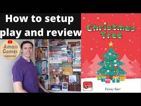 Christmas Tree how to setup play and review board game #cards AmassGames #quick #festive #christmas