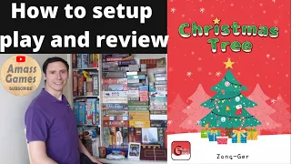 Christmas Tree how to setup play and review board game #cards AmassGames #quick #festive #christmas