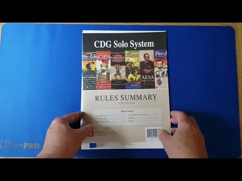 CDG Solo System GMT Printed Edition & Comparison to PnP