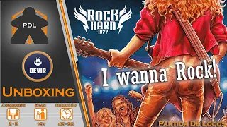 Rock Hard: 1977 | Unboxing en Castellano | Devir | Jackie Fox | Jennifer Giner López |