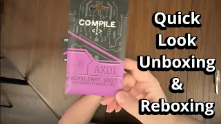 Compile: Aux 1 - Quick Look Card Game Expansion Unboxing & Reboxing - What's Inside the box?