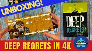 This Board Game's Production Will BLOW YOUR MIND | Deep Regrets UNBOXING - EVERY CARD! In 4k UHD
