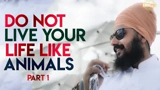 Part 1 - Do not LIVE your LIFE like ANIMALS - Shabad Kirta