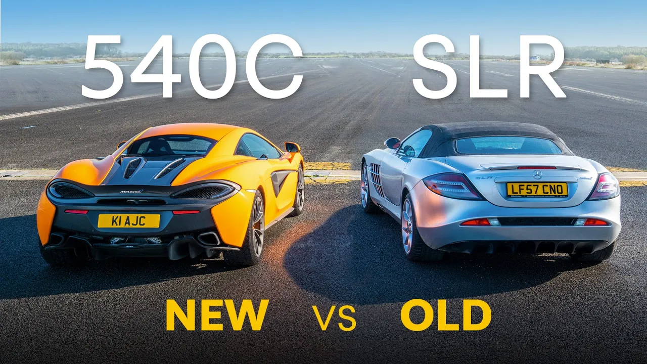 Mercedes McLaren SLR vs McLaren 540C: DRAG RACE & 0-100-0 Race