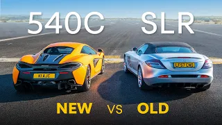 Mercedes McLaren SLR vs McLaren 540C: DRAG RACE & 0-100-0 Race