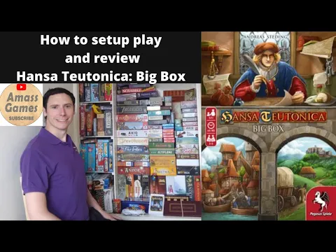 Hansa Teutonica Big Box - How to setup play and review board game HD * Amass Games * Pegasus Spiele