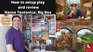 Hansa Teutonica Big Box - How to setup play and review board game HD * Amass Games * Pegasus Spiele
