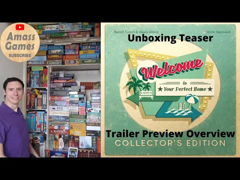 Welcome to... Collector's Edition unboxing teaser trailer preview overview AmassGames flip write art