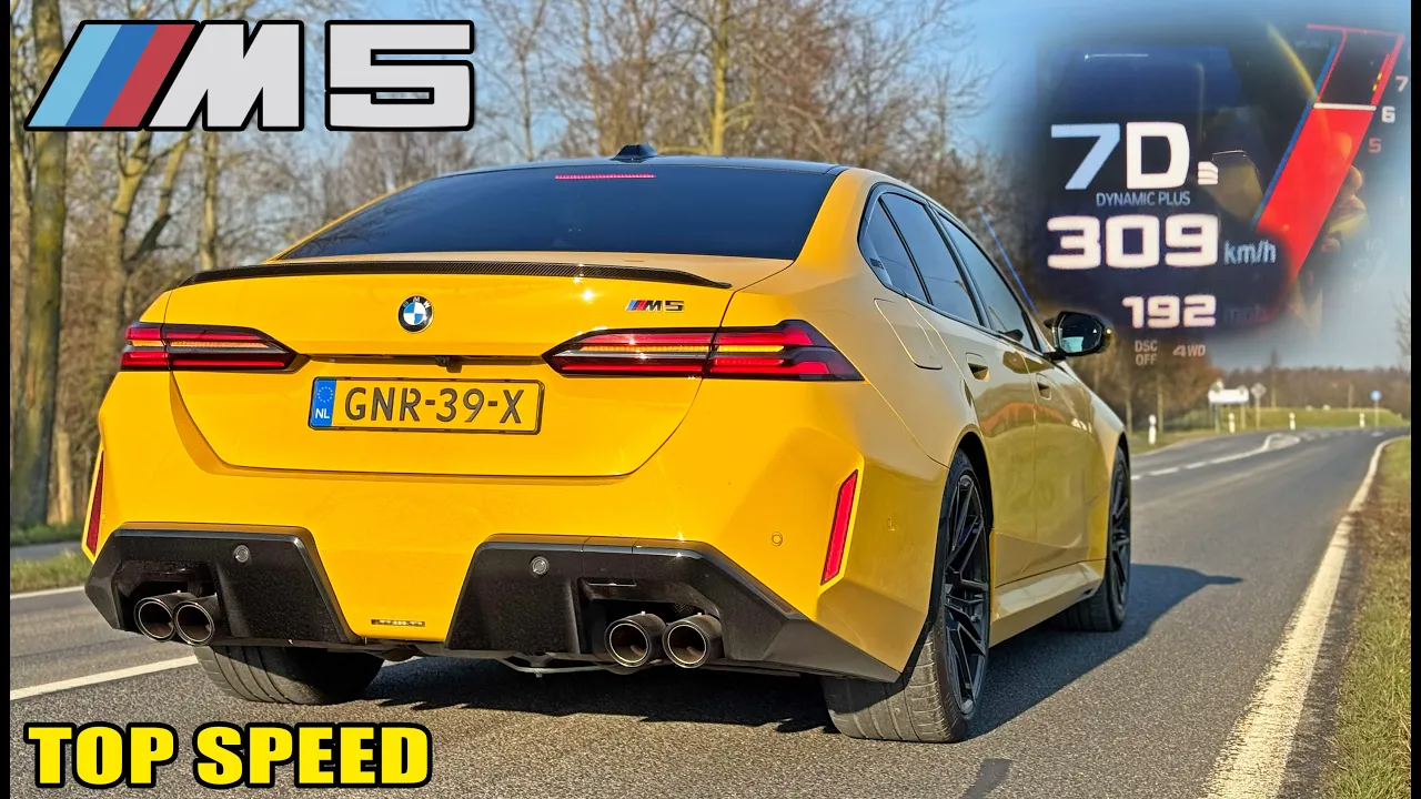 BMW M5 G90 0-100 100-200 200-300 | SOUND & TOP SPEED POV on AUTOBAHN