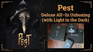 Pest Board Game - Deluxe All-In Unboxing (including Light in the Dark)
