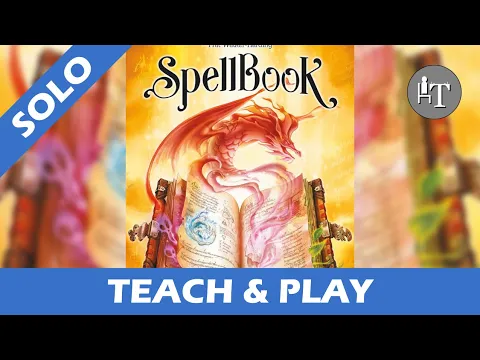 Tutorial & Solo Playthrough of SpellBook - Solo Board Game