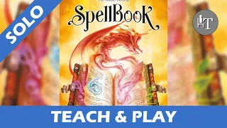 Tutorial & Solo Playthrough of SpellBook - Solo Board Game