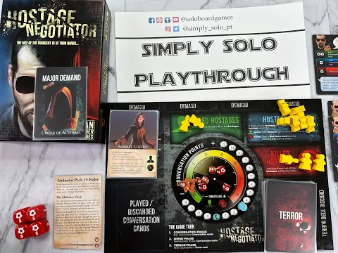 Hostage Negotiator Circle of Automa Abductor Pack 5 Solo BoardGame Playthrough