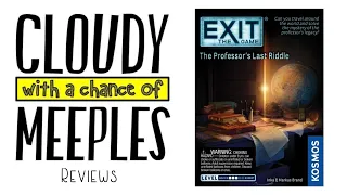 Exit: The Game - The Professor's Last Riddle Review - Cloudy with a Chance of Meeples