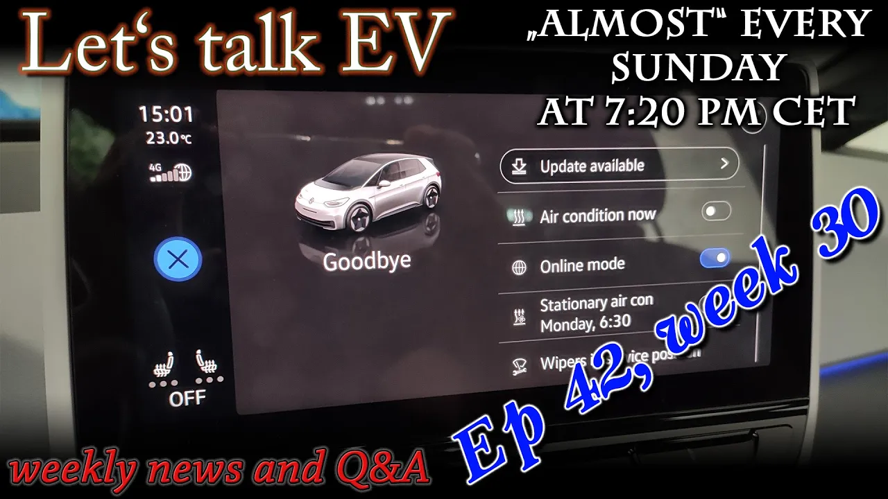 (live) Let's talk EV - How was the VW Id.3 OTA update procedure?