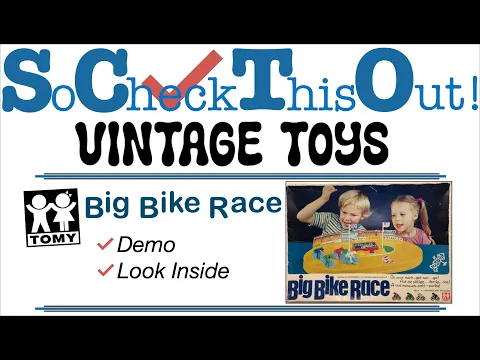 Tomy Big Bike Race - bicycle racing toy. Very rare game. Bet on your rider as they go round a track.