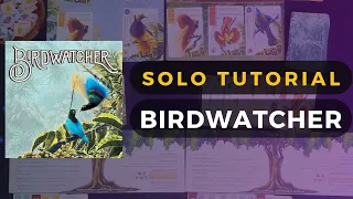 Birdwatcher Board Game Solo Playthrough and Tutorial | DaniCha