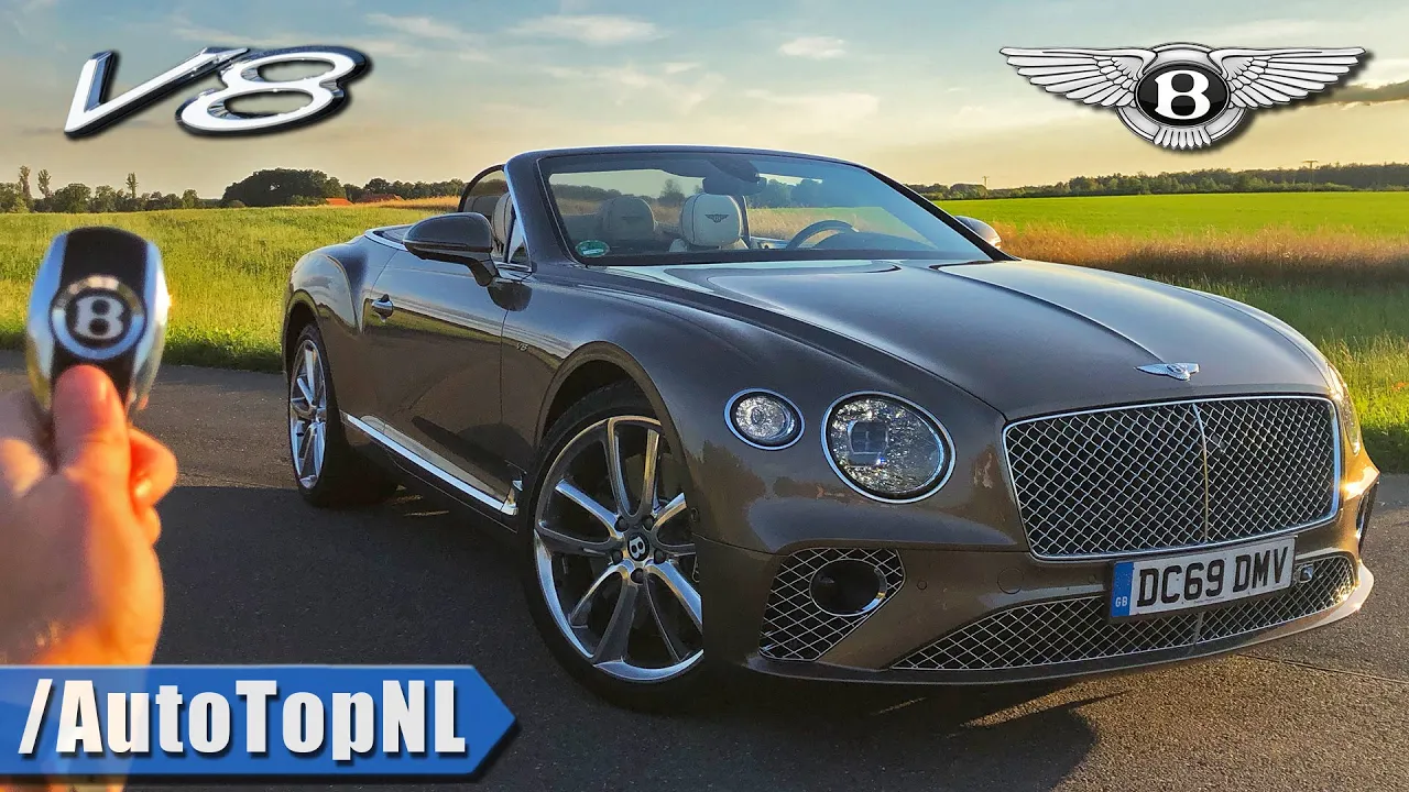 BENTLEY Continental GT V8 Convertible REVIEW on AUTOBAHN [NO SPEED LIMIT] by AutoTopNL