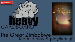 Heavy Cardboard Teaches The Great Zimbabwe, Full Playthrough, & Review