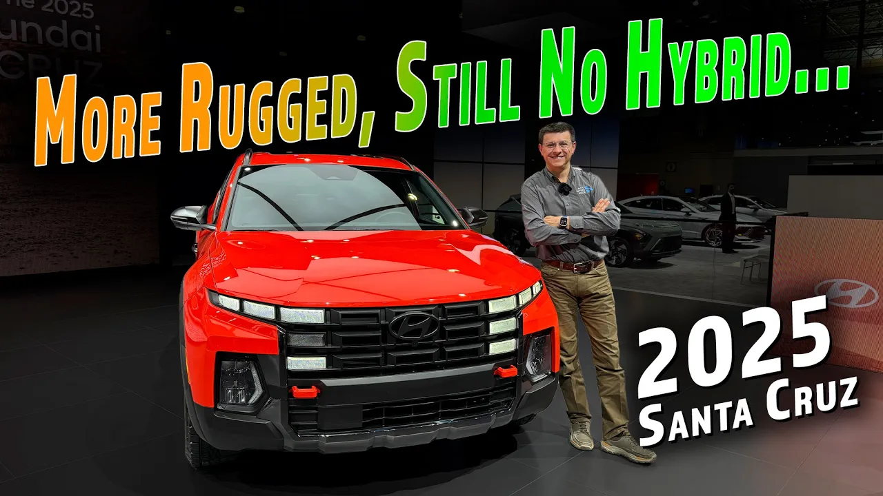 Hyundai's 2025 Santa Cruz Pickup Gets Rugged Looks, But The Hybrid Is Still MIA...
