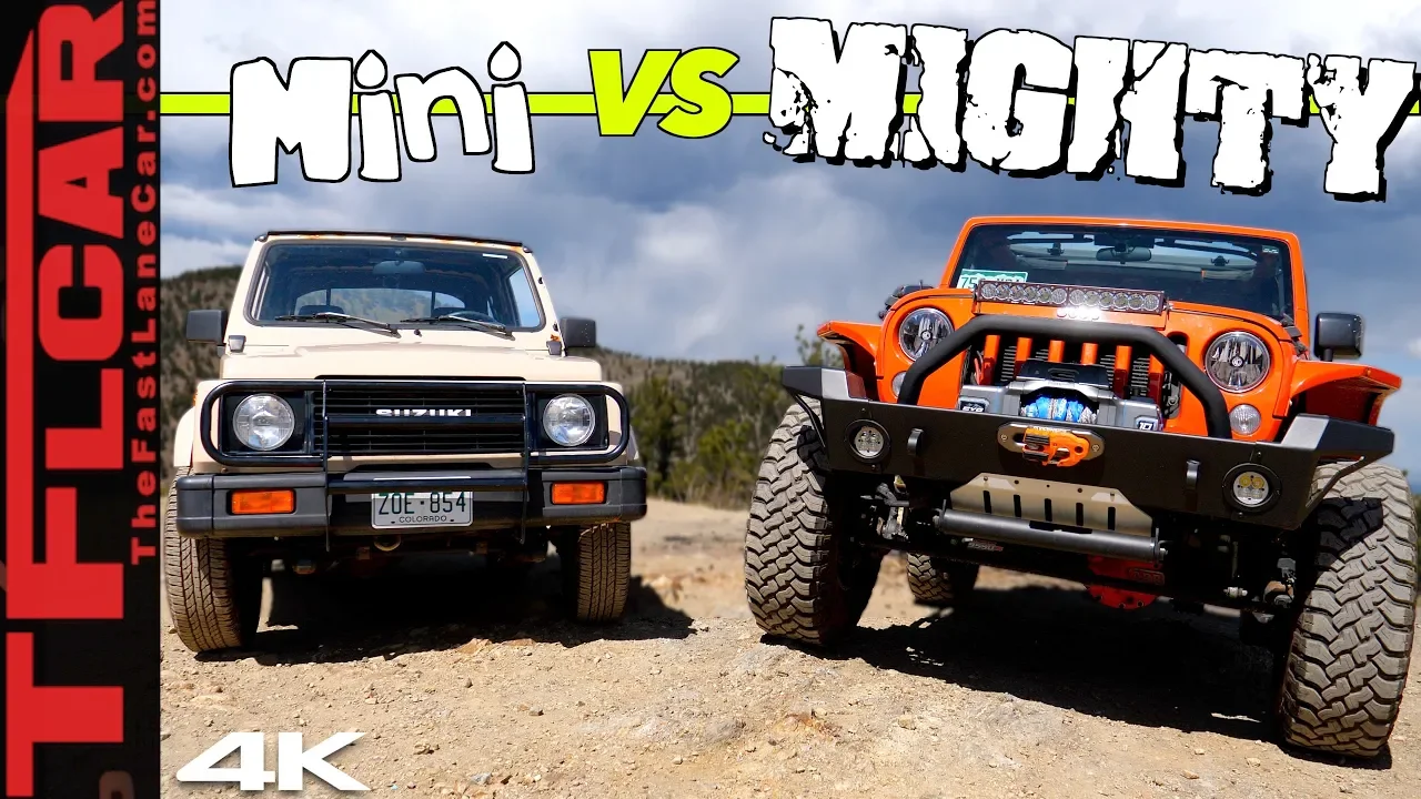 Big vs Small: Can a Suzuki Samurai Keep up with a Lifted Wrangler When the Going Gets Sketchy?