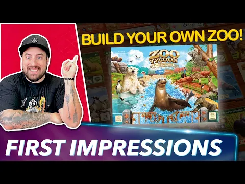 Zoo Tycoon: New Shores 2nd Edition + Expansion Board Game First Impression Review