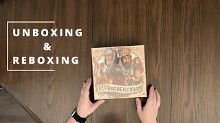 Ezra & Nehemiah - Board Game Unboxing & Reboxing - What's in the Box?