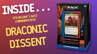 Magic The Gathering Battle for Baldur’s Gate Draconic Dissent Commander Deck | Inside #688