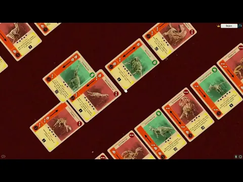 Jurassic Trail - Example of 2 player game