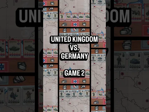 U.K & Germany battle it out in WW2 card game Cards and Command. Turn 1, United Kingdom go first.