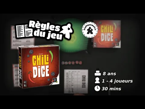 ️ CHILI DICE️règle du jeu par #expliquemoica #gigamic
