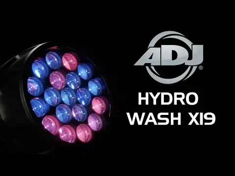 Product video thumbnail for ADJ Hydro Wash X19 760-Watt IP65 Rated Moving Head