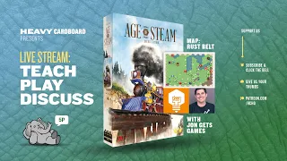 Age of Steam: Rust Belt w/Jon of JonGetsGames 5p Play-through & Round table by Heavy Cardboard