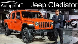 Jeep Wrangler JL Rubicon vs Jeep Gladiator Pickup comparison - Autogefühl