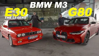 first-ever BMW M3 E30 vs new M3 G80 🏁 The ultimate 3-Series battle 💪