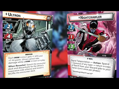Marvel Champions Nigthcrawler vs Expert Ultron Live Replay