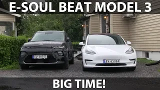 Model 3 vs e-Soul HVAC efficiency test
