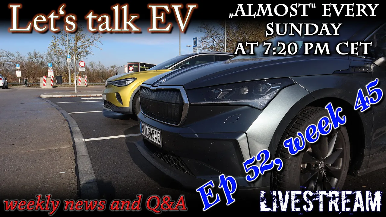 (live) Let's talk EV - Id.4 vs Enyaq