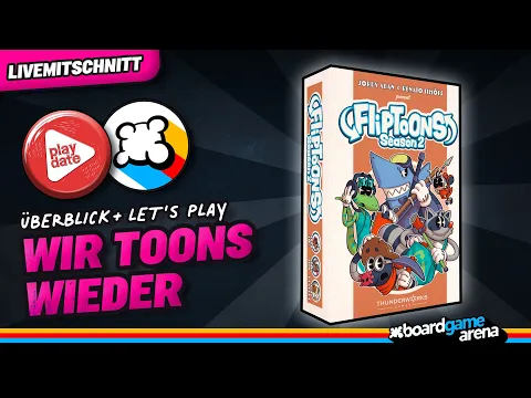 FLIPTOONS SEASON 2 - Brettspiel - Regeln & Let's Play - Board Game Arena