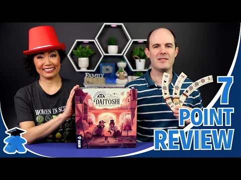 Daitoshi - 7 Point Review Board Game. Engine build your action, and your engine goodness.