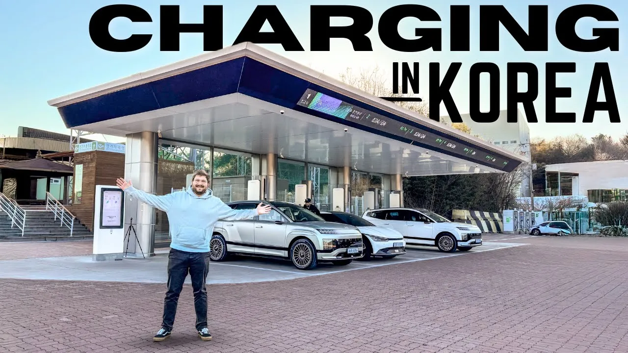 Full Tour Of A Typical DC Fast Charging Park In South Korea!
