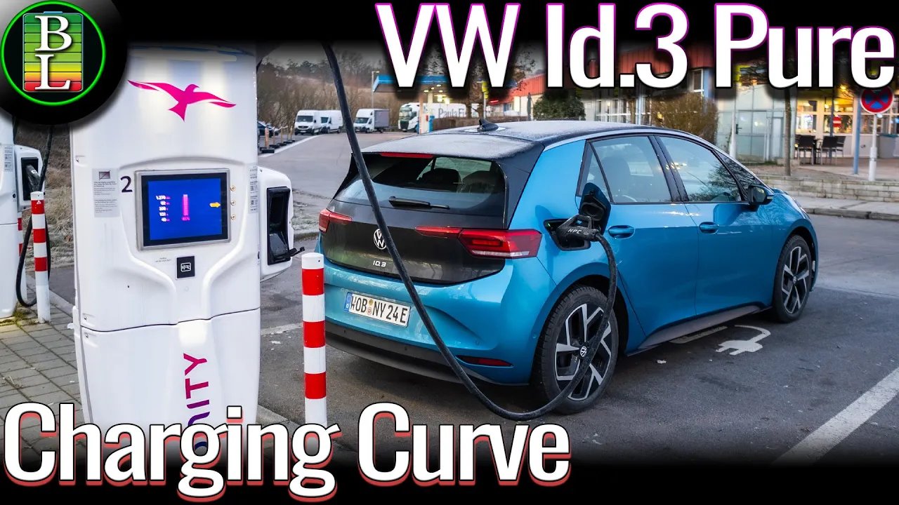 NEW VW Id.3 Pure 2025 (52 kWh) charging at Ionity 4-90%