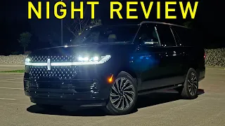 BETTER THAN ESCALADE?? -- 2027 Lincoln Navigator at NIGHT! (Headlights, Exterior & Interior)