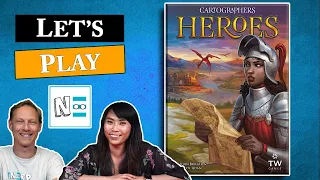 CARTOGRAPHERS: HEROES Live Board Game Playthrough #92