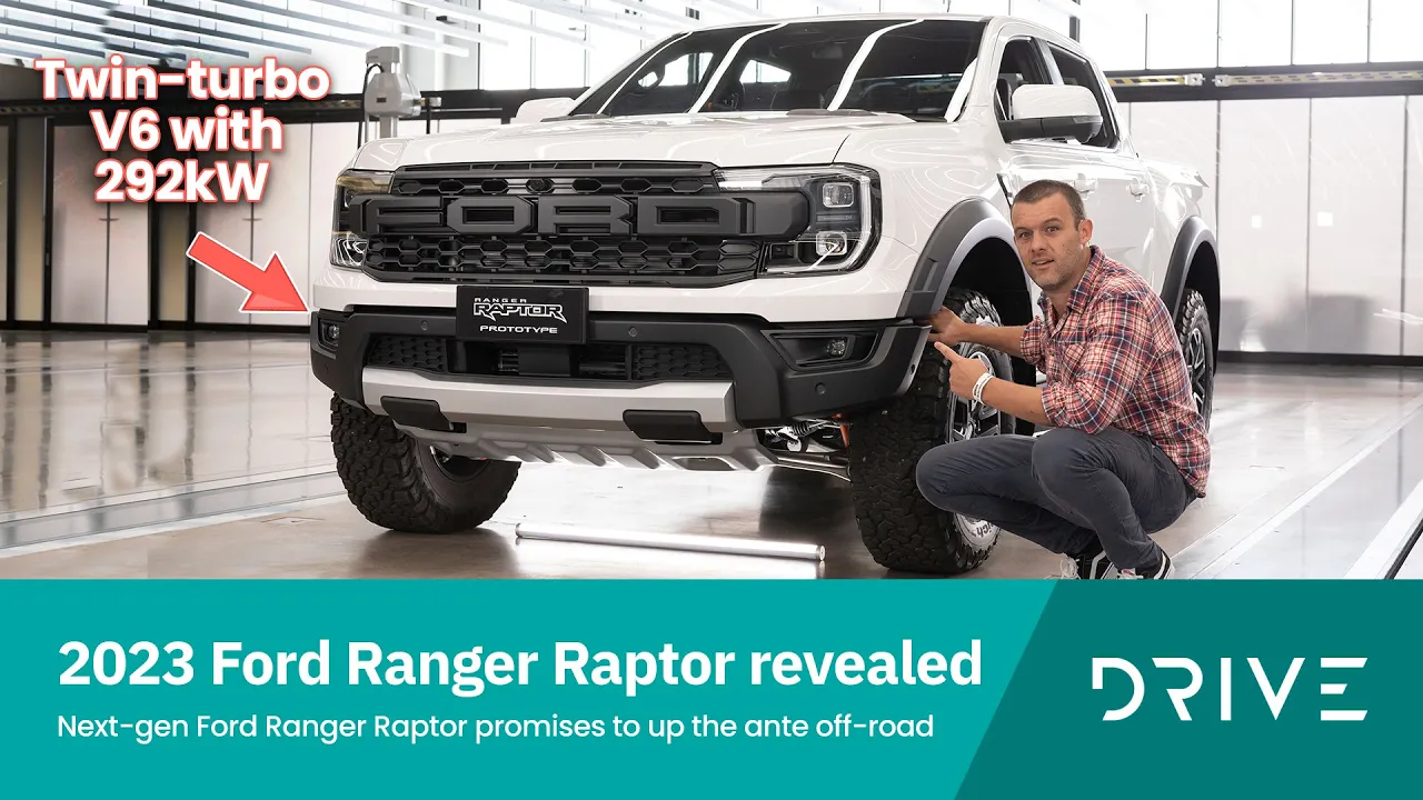 2023 Ford Ranger Raptor Revealed | 292kW Twin-turbo V6 | Drive.com.au