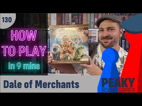 How to play Dale of Merchants board game - Full teach + Visuals - Peaky Boardgamer