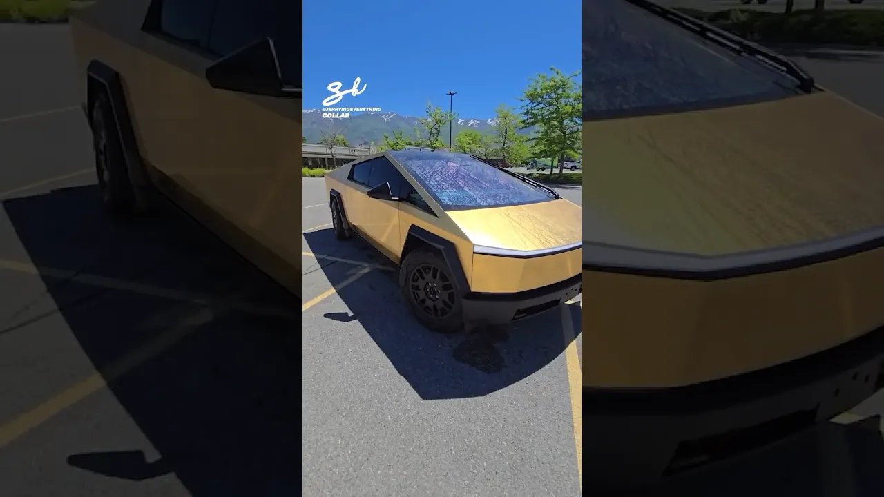 Just when I thought the Cybertruck couldn't get any better...😍 #tesla #cybertruck #vehicle