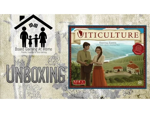 BoardGamingAtHome Unboxes Viticulture Essential Edition